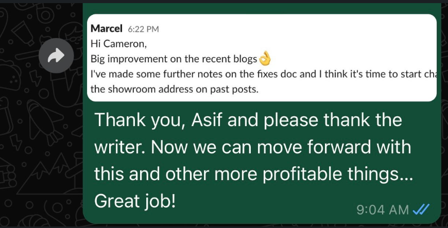 Client Feedback