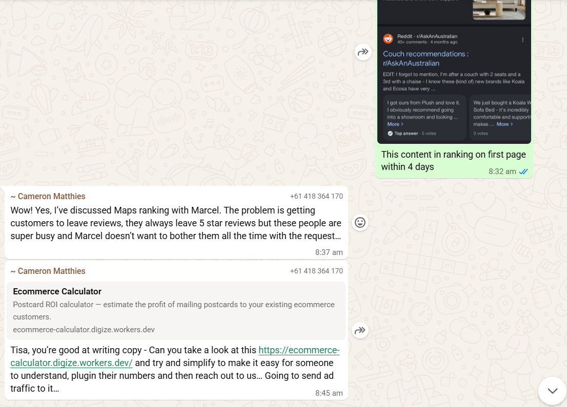 Client Feedback